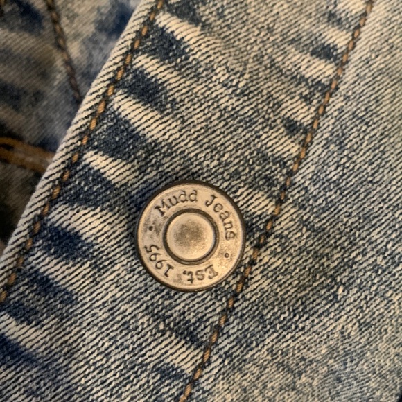 Mudd - Girls Jean jacket with gray sleeves, Girls size 10 - Picture 5 of 7